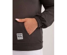 Relevance Megztinis-RV-BL-8655-1.13X-tamsus chaki