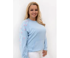 Relevance Bluza-RV-BL-A1210.98-šviesiai mėlyna