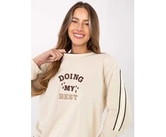 Relevance Bluza-RV-BL-A942.62-jasny smėlio spalva