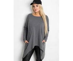 Relevance Bluzka-RV-BZ-5031.06X-ciemny pilka