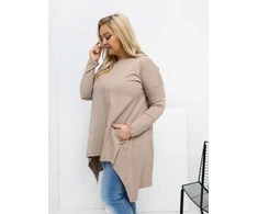 Relevance Bluzka-RV-BZ-7054-1.06-ciemny bezowy