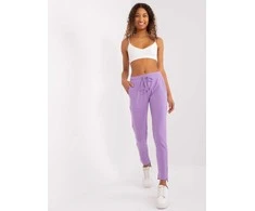 Relevance Sportinės kelnės - RV-DR-8380.25P - šviesiai violetinės spalvos