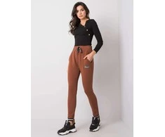 Relevance Sportinės kelnės - RV-DR-5773.18X - tamsiai rudos
