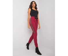 Relevance Sportiniai kelnaitės-RV-DR-6891.54-bordo
