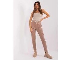 Relevance Sportinės kelnės - RV-DR-8370-1.57P - tamsiai smėlio spalvos