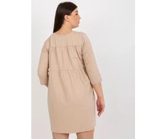 Relevance Suknelė-RV-SK-6274.36P-tamsiai smėlio spalvos