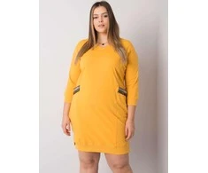 Relevance Suknelė-RV-SK-6836.55P-tamsiai geltona