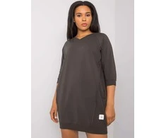 Relevance Suknelė-RV-SK-6847.59P-tamsi chaki