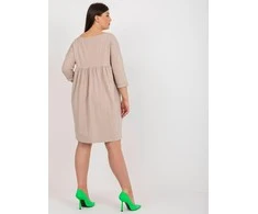 Relevance Suknelė-RV-SK-8529.37P-smėlio spalvos