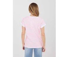 Relevance T-shirt-RV-TS-A1125.85-balta ir-rožinė