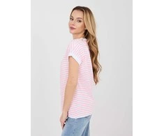 Relevance T-shirt-RV-TS-A1125.85-balta ir-rožinė