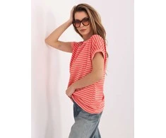 Relevance T-shirt-RV-TS-A1125.85-brzoskwiniowy