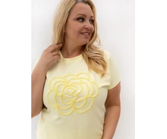 Relevance T-shirt-RV-TS-A1323.27P-jasny geltona
