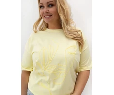 Relevance T-shirt-RV-TS-A1331.29P-jasny geltona