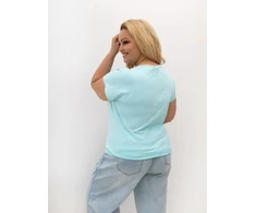 Relevance T-shirt-RV-TS-A1384.08P-mietowy