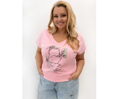 Relevance T-shirt-RV-TS-A1385.09P-jasny rožinė