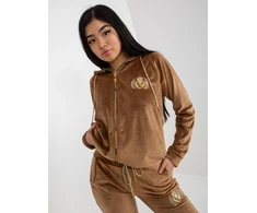 Relevance Veliūrinis komplektas moterims RV-KMPL-8443.98P-camelowy