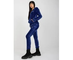 Relevance Veliūrinis treningas moterims RV-KMPL-6084.92P-kobalto spalvos