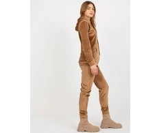 Relevance Veliūrinis treningas moterims RV-KMPL-6087-2.14-camelowy