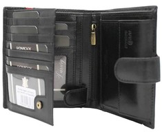 Rovicky Portfel męski skórzany 22317L-RVTP Juodas+Raudonas
