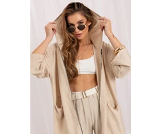 Rue Paris Bluza-IT-BL-10362.24-smėlio spalva