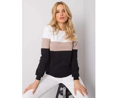 Rue Paris Megztinis-RV-BL-5787.15X-juodas-smėlio spalvos