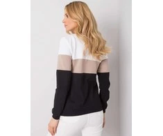 Rue Paris Megztinis-RV-BL-5787.15X-juodas-smėlio spalvos