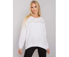 Rue Paris Megztinis-RV-BL-7192.66P-baltas