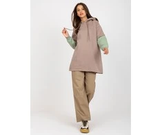 Rue Paris Megztinis-RV-BL-8232.27X-tamsiai smėlio spalvos