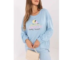 Rue Paris Bluza-RV-BL-A1218.11P-šviesiai mėlyna