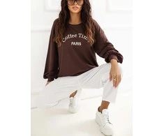 Rue Paris Bluza-RV-BL-A1220.11-ciemny ruda