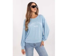 Rue Paris Bluza-RV-BL-A1220.11-šviesiai mėlyna