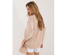 Rue Paris Bluza-RV-BL-A367-1.18P-smėlio spalva