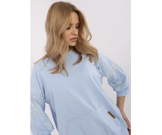 Rue Paris Bluza-RV-BL-A367-1.18P-šviesiai mėlyna