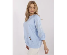 Rue Paris Bluza-RV-BL-A367-1.18P-šviesiai mėlyna