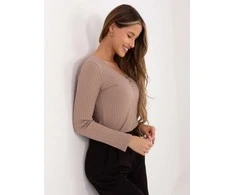 Rue Paris Bluzka-RV-BZ-A1045.99-ciemny bezowy