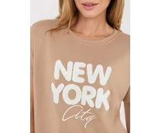 Rue Paris Bluzka-RV-BZ-A1262.00-ciemny bezowy