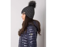 Kepurė Rue Paris Cap-JK-CZ-33.17-tamsiai pilka