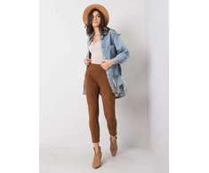 Rue Paris Kelnės-217-SP-23189.41-rudos