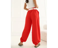 Rue Paris Kelnės-IT-SP-10368.34-raudona