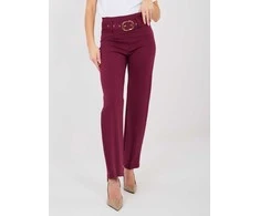 Rue Paris Kelnės-IT-SP-FL7371.93-ciemny raudona
