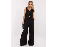 Rue Paris Kelnės-IT-SP-FL8251.12-juoda