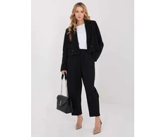 Rue Paris Kelnės-IT-SP-FL8557.46-juoda
