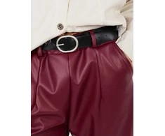 Rue Paris Kelnės-IT-SP-FL8576.06P-ciemny raudona