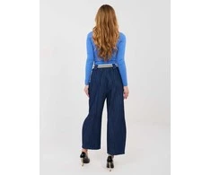 Rue Paris Kelnės jeans-IT-SP-FL9929.17P-tamsiai mėlyna