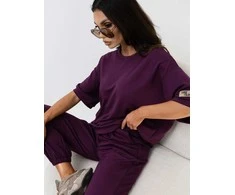 Rue Paris Komplet-RV-KMPL-A1290.94-ciemny violetinė