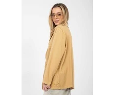 Rue Paris Švarkas moterims -IT-MA-FL9992.97-camelowy