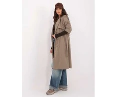 Rue Paris Płaszcz-IT-PL-FL8808.32-ciemny khaki