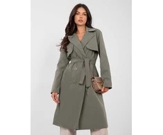 Rue Paris Płaszcz-IT-PL-FL8808.32-khaki