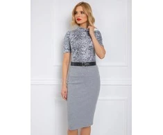 Rue Paris Spódnica-RV-SD-R3740.04-pilka